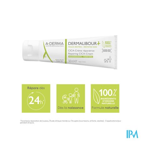 Aderma Dermalibour+ Cica Creme Herstellend 50ml 17