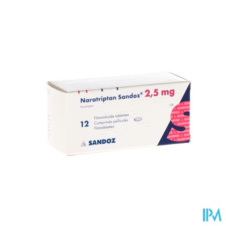 Naratriptan Sandoz Filmomh Tabl 12 X 2,5mg