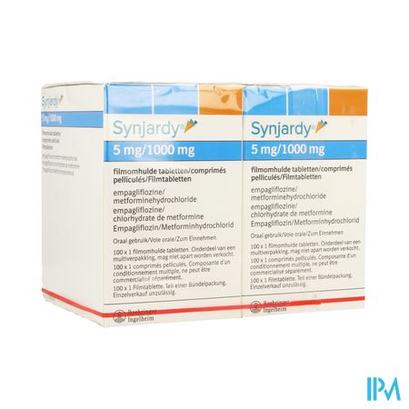 Synjardy 5,0mg/1000mg Filmomh Tabl 200 X 1 Ud