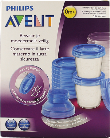 Philips Avent Via Natural Moedermelk Bewaarbekerset SCF618/10 3