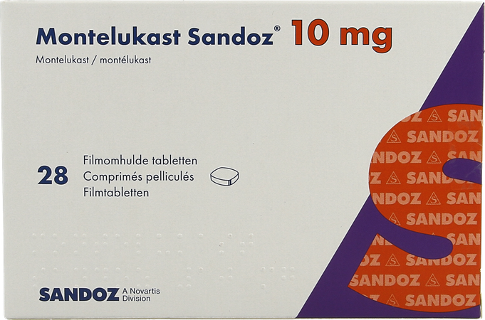 Montelukast Sandoz 10mg Filmomh Tabl 28 X 10mg 3