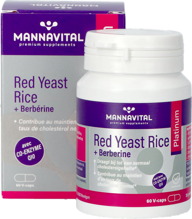 Mannavital Red Yeast Rice+berberine Plat.v-caps 60 14