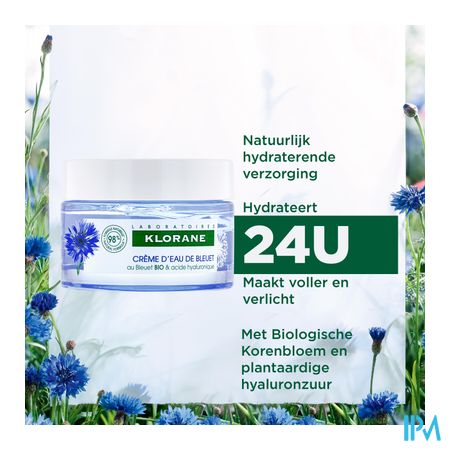 Klorane Gezicht Korenbloem Watercreme 50ml 17