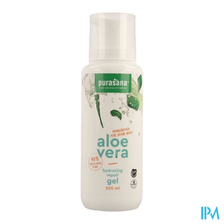 Purasana Vegan Aloe Vera Hydra Herstel. Gel 200ml 1