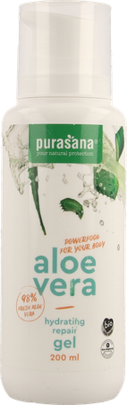 Purasana Vegan Aloe Vera Gel Reparat. Hydra 200ml 1