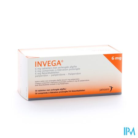 Invega Tabl Retard 56 X 6mg