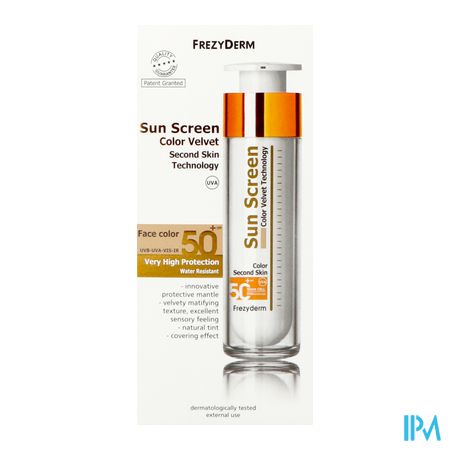 Frezyderm Sunscreen Velvet Color Face Spf50+50ml 1