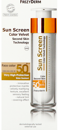 Frezyderm Sunscreen Velvet Color Face Spf50+50ml 1