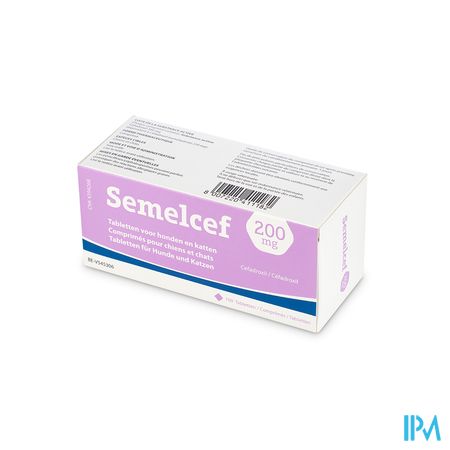 Semelcef 200mg Hond-kat Comp 100