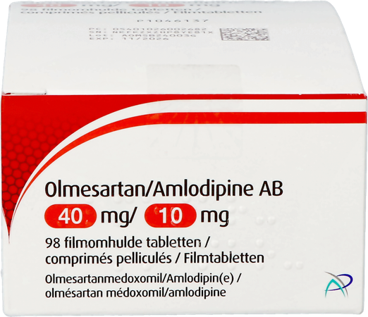Olmesartan Amlodipine Ab 40/10mg Filmomh Tabl 98 3