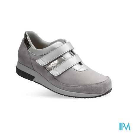 Podartis Adelle Chaussure Femme Velcro Argent 40