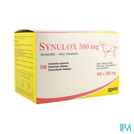 Synulox Tabl Smakel. 100 X 500mg