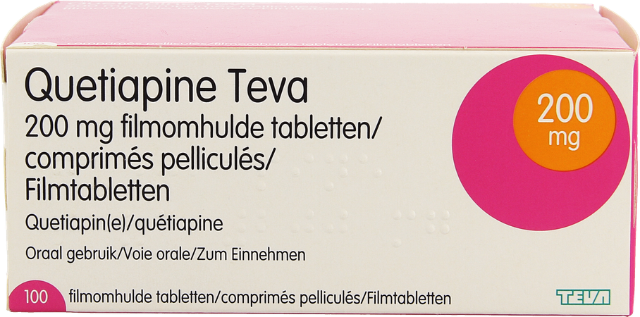 Quetiapine Teva 200mg Filmomh Tabl 100 3