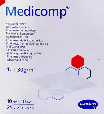 Medicomp Cp Ster 4pl 10x10cm 30g 25x2 2