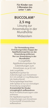 Buccolam 2,5mg Or Opl 4 Voorgev Dos Spuit 0,5ml 6