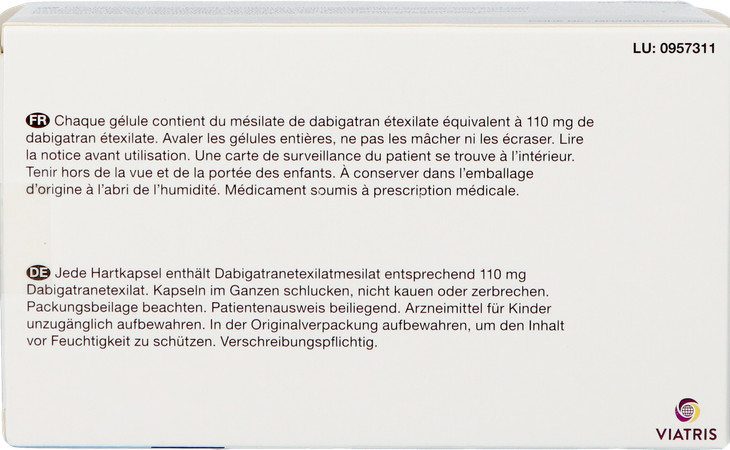 Dabigatran Etexilate Viatris 110mg Harde Caps 60 5