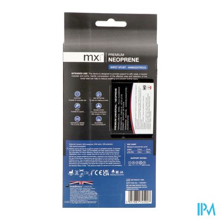 Pharmex Mx Polsbrace Neopreen Universeel S/m/l 3