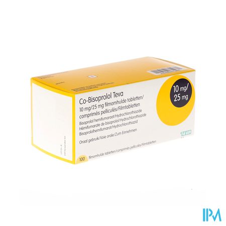 Co Bisoprolol 10/25 Teva Comp 100