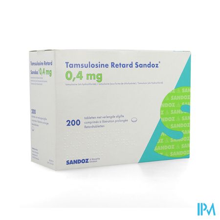 Tamsulosine Retard Sandoz 0,4mg Filmomh Tabl 200