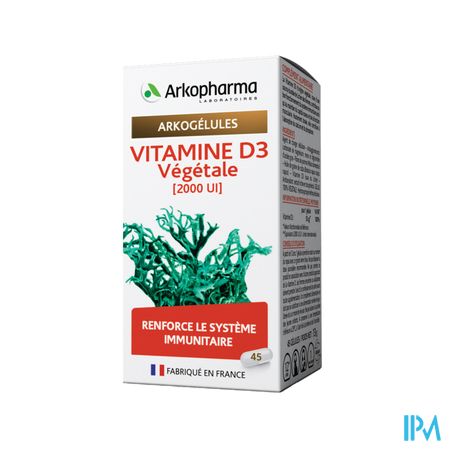 Arkogelules Vitamine D3 Vegetale Caps 45