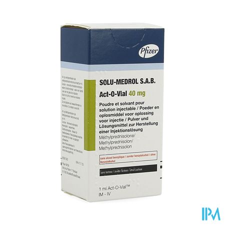 Solu-medrol Sab Act-o-vial 40mg Opl Inj Fl 1x40mg