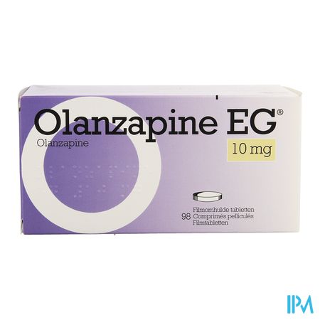 Olanzapine Eg Filmomh Tabl 98 X 10,0mg Pip 3
