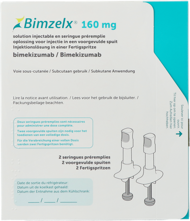 Bimzelx 160mg Opl Inj Voorgevulde Spuit 2 1