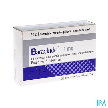 Baraclude 1mg Comp Pell S/blist 30 X 1mg