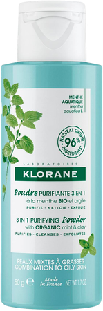 Klorane Gezicht Munt Aquatic Zuiverend Poeder 50g 1