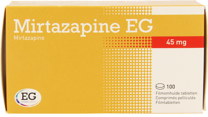 Mirtazapine EG 45Mg Tabl Pell 100X45Mg 1