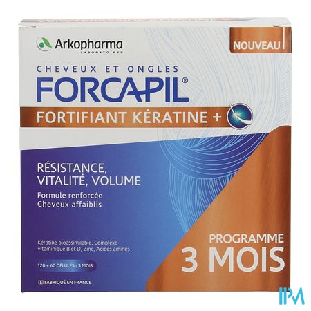 Forcapil Keratine+ Lot Caps 180 13
