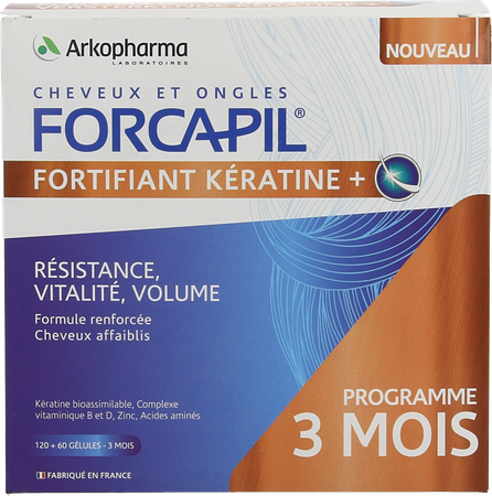 Forcapil Keratine+ Lot Caps 180 10