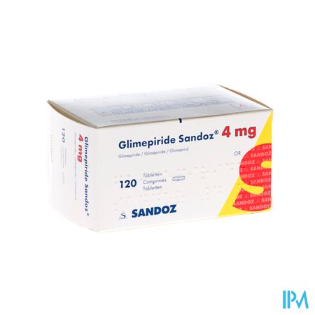 Glimepiride Sandoz 4mg Tabl 120 X 4mg