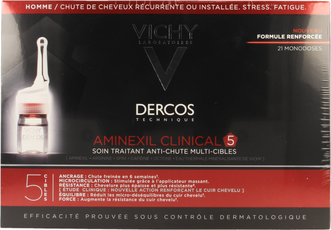 Vichy Dercos Aminexil Clinical 5 Men Amp 21x6ml 7