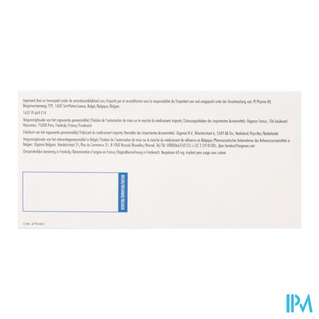 Implanon Nxt Pi Pharma Impl Subcut 68mg Pip 4