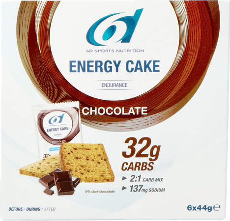6d Energy Cake Chocolate 6x44g 2