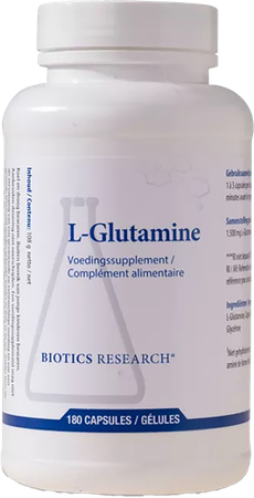 l-glutamine 500mg Biotics Caps 180 3
