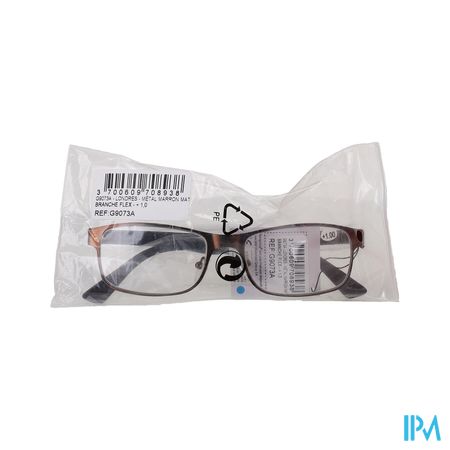 Visioptica Bril Londres Mat Metaalbruin Flex +3,5