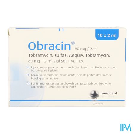 Obracin 80mg/2ml Opl Inj Vial 10 1