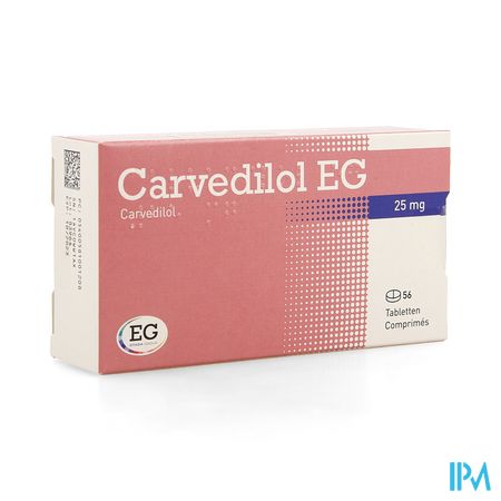 Carvedilol EG 25,00Mg Tabl 56X25,00Mg