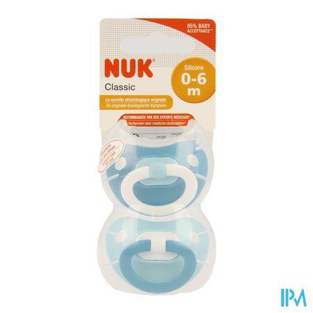 Nuk 2 Fopspenen Maat 1 Classic Fashion Jongen 1