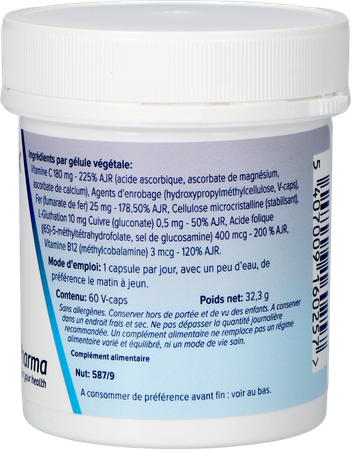 Fer Complex Vegetat. Caps 60x25mg Deba 4