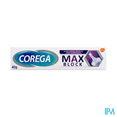 Corega Max Block Kleefcreme Gebitsprothese 40g