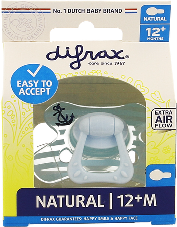 Difrax Fopspeen Natural12m+ Boy 10