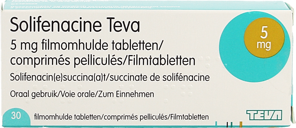Solifenacine Teva Filmomh Tabl 30 X 5mg 1