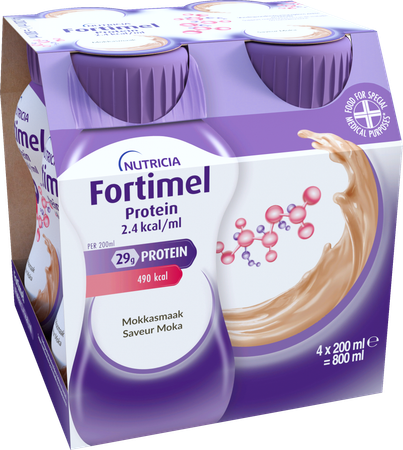 Fortimel Protein 2.4kcal Moccha 4x200ml 4