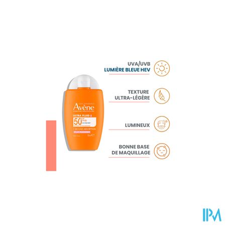 Avene Zon Spf50+ Ultra Fluid Eclat Radiance 50ml 15