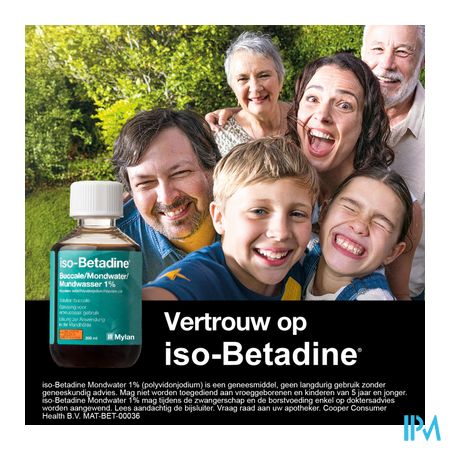 Iso Betadine 1% Nf Mondwater 200ml Ready To Use 15