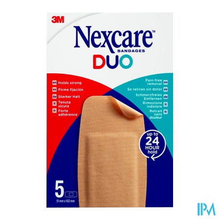 Nexcare 3m Duo Pleister Maxi 51x102mm 5 5