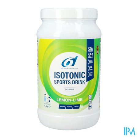 6d Sixd Isotonic Sports Drink Lemon Lime 1,4kg 4